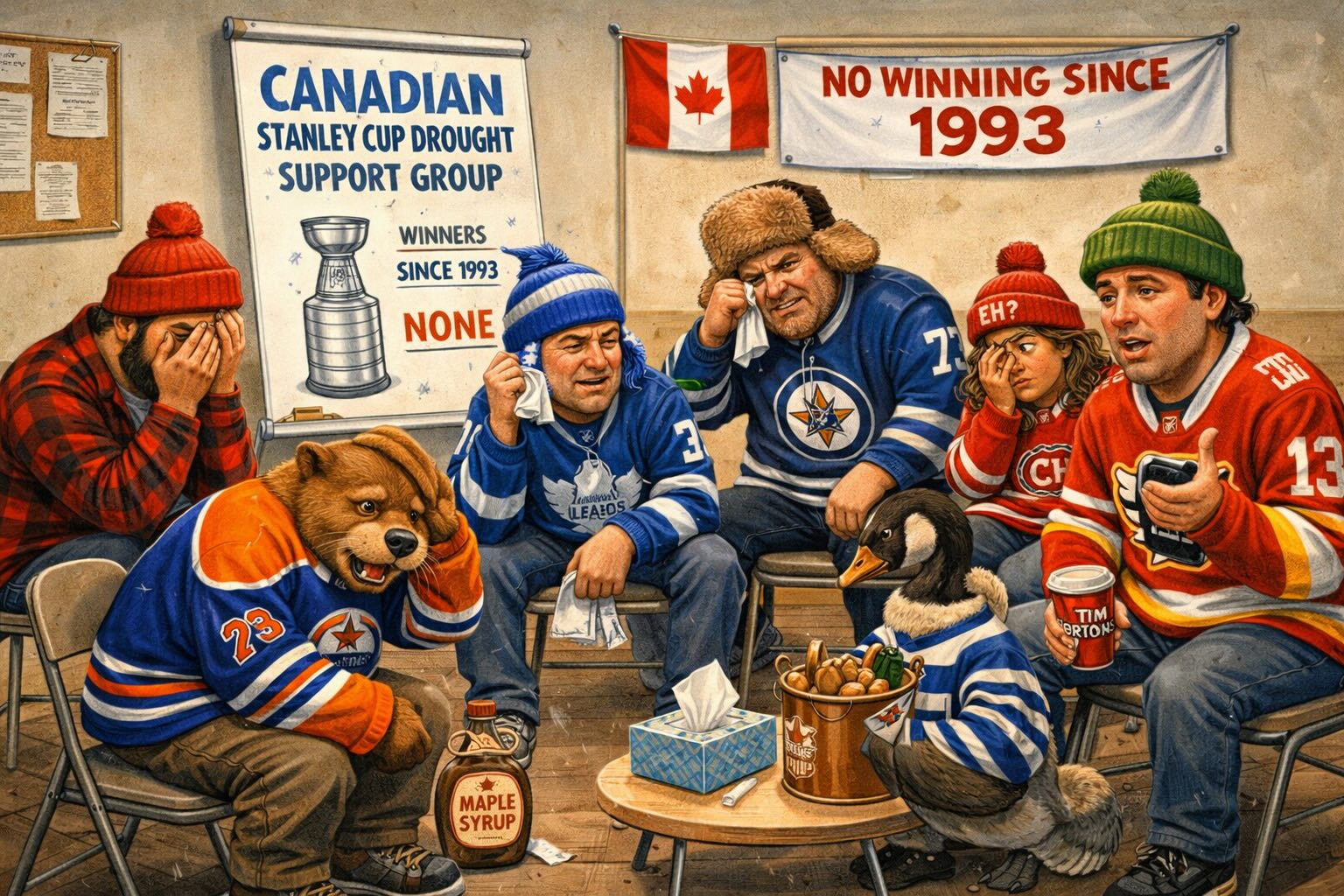 Hockey supporters in Canada