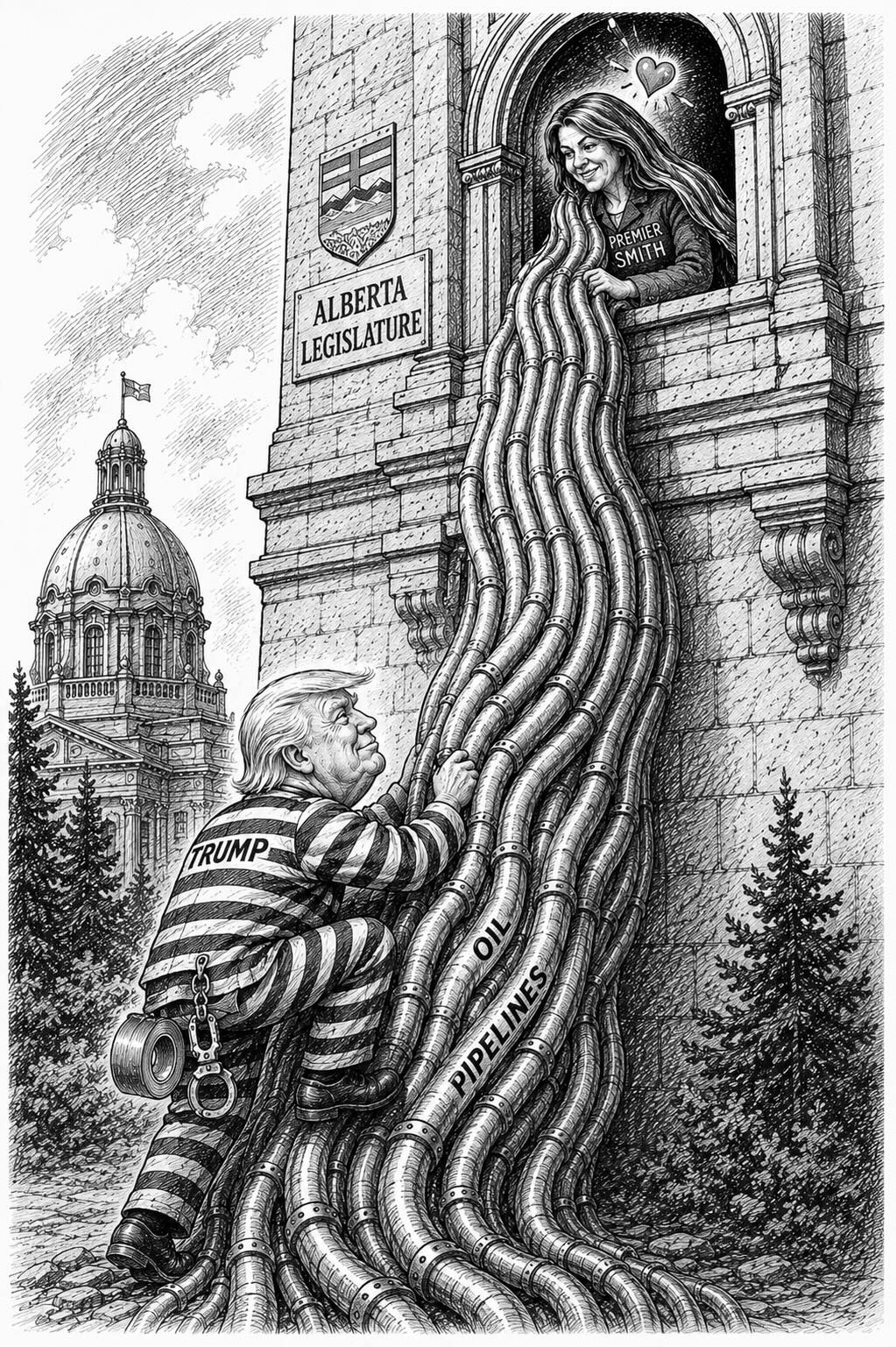 Political image related to Canada and the United States
